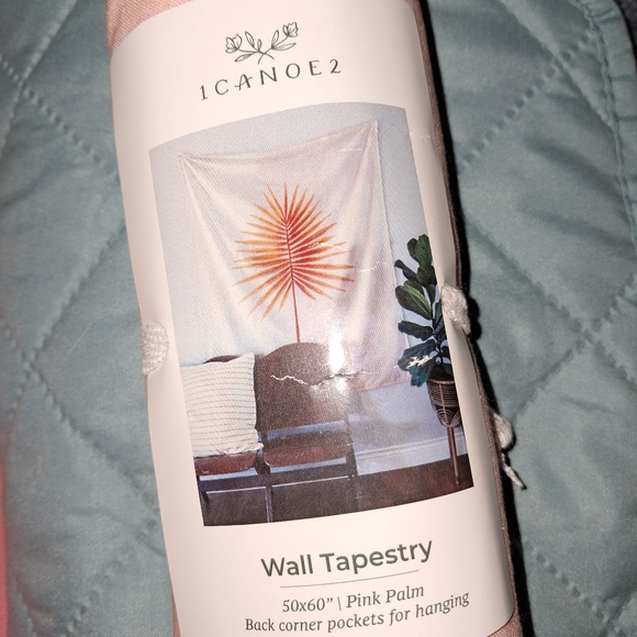 NWT Pink Palm Wall Tapestry - Picture 5 of 5